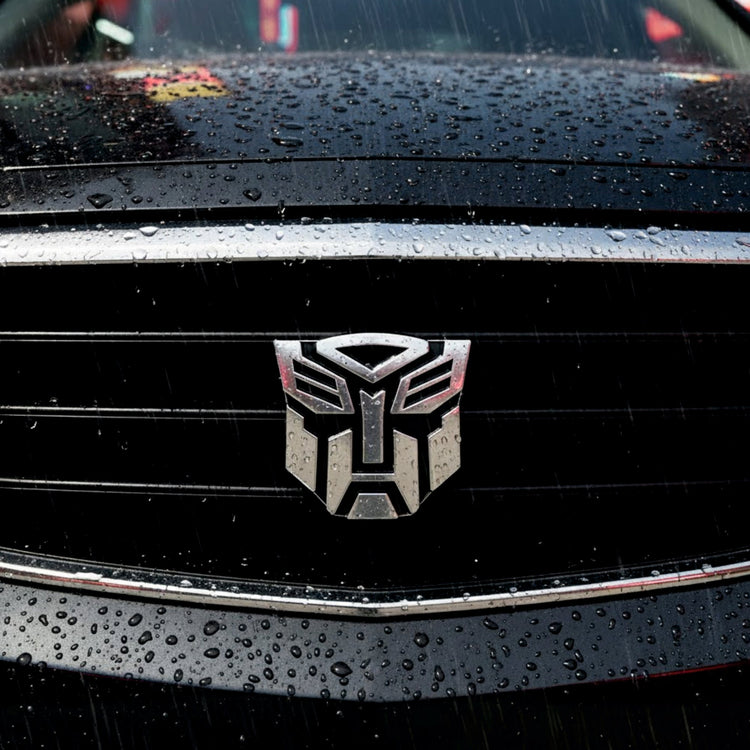 3D Transformer Car Badge Emblem | 7cm x 7cm | All Vehicle Exterior Decorative Logo, Self - Adhesive - STICKER_TRANSFORMER