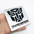 3D Transformer Car Metal Sticker - STICKER_TRANSFORMER_D2