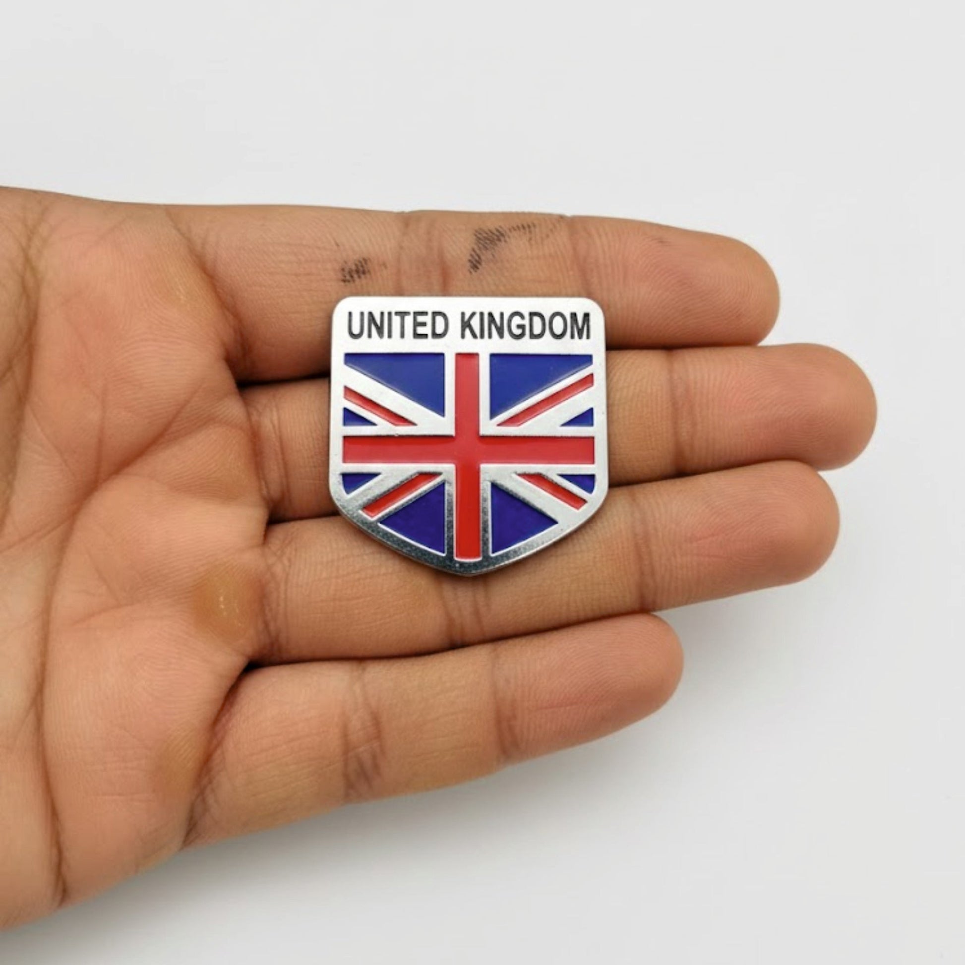 3D United Kingdom Logo Car Badge Emblem | 5cm x 5cm | All Vehicle Exterior Decorative Logo, Self - Adhesive - STICKER_UK