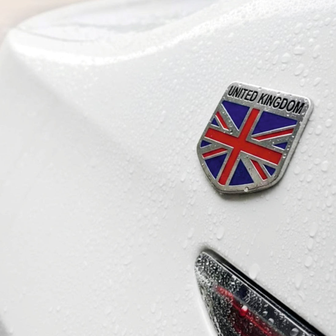 3D United Kingdom Logo Car Badge Emblem | 5cm x 5cm | All Vehicle Exterior Decorative Logo, Self - Adhesive - STICKER_UK