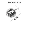 40th Anniversary Mustang Logo Car Badge Emblem | 6cm x 6cm | All Vehicle Exterior Decorative Logo, Self - Adhesive - STICKER_40TH_ANNI