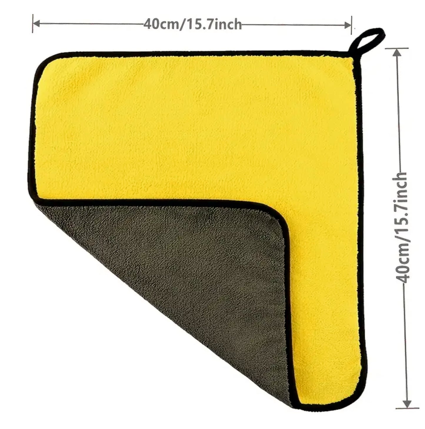 Microfiber Cleaning Cloth 400 GSM Size 40x40cm | Towel Perfect for Bike | Cars Both Interior and Exterior