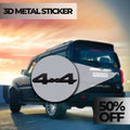 4x4 3D Logo Car Badge Emblem | 15cm x 4cm | All Vehicle Exterior Decorative Logo, Self - Adhesive - STICKER_4X4_BLK-D1