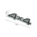 4x4 Off - Road Chrome & Black 3D Emblem | 11cm x 3.5cm | All Vehicle Exterior Decorative Logo, Self - Adhesive - STICKER_4X4