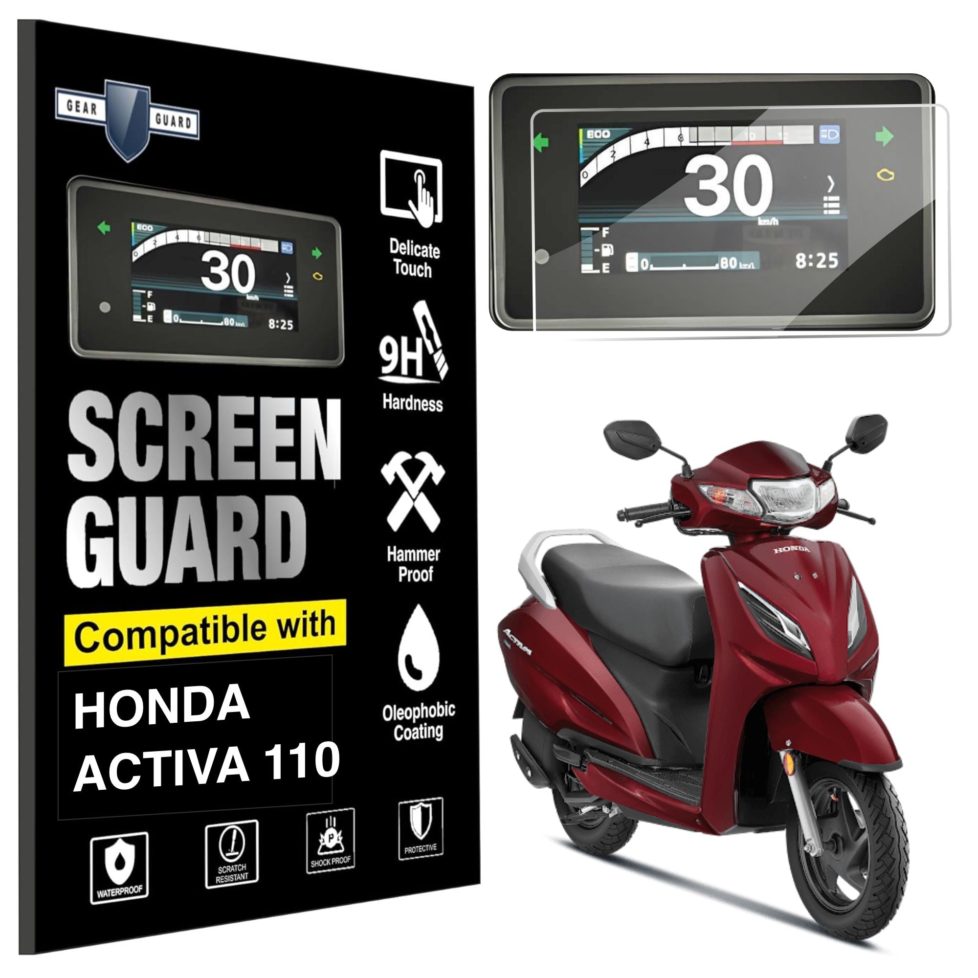 Activa 110 TFT Instrument Cluster Digital Speed Meter Screen Protector [2025]