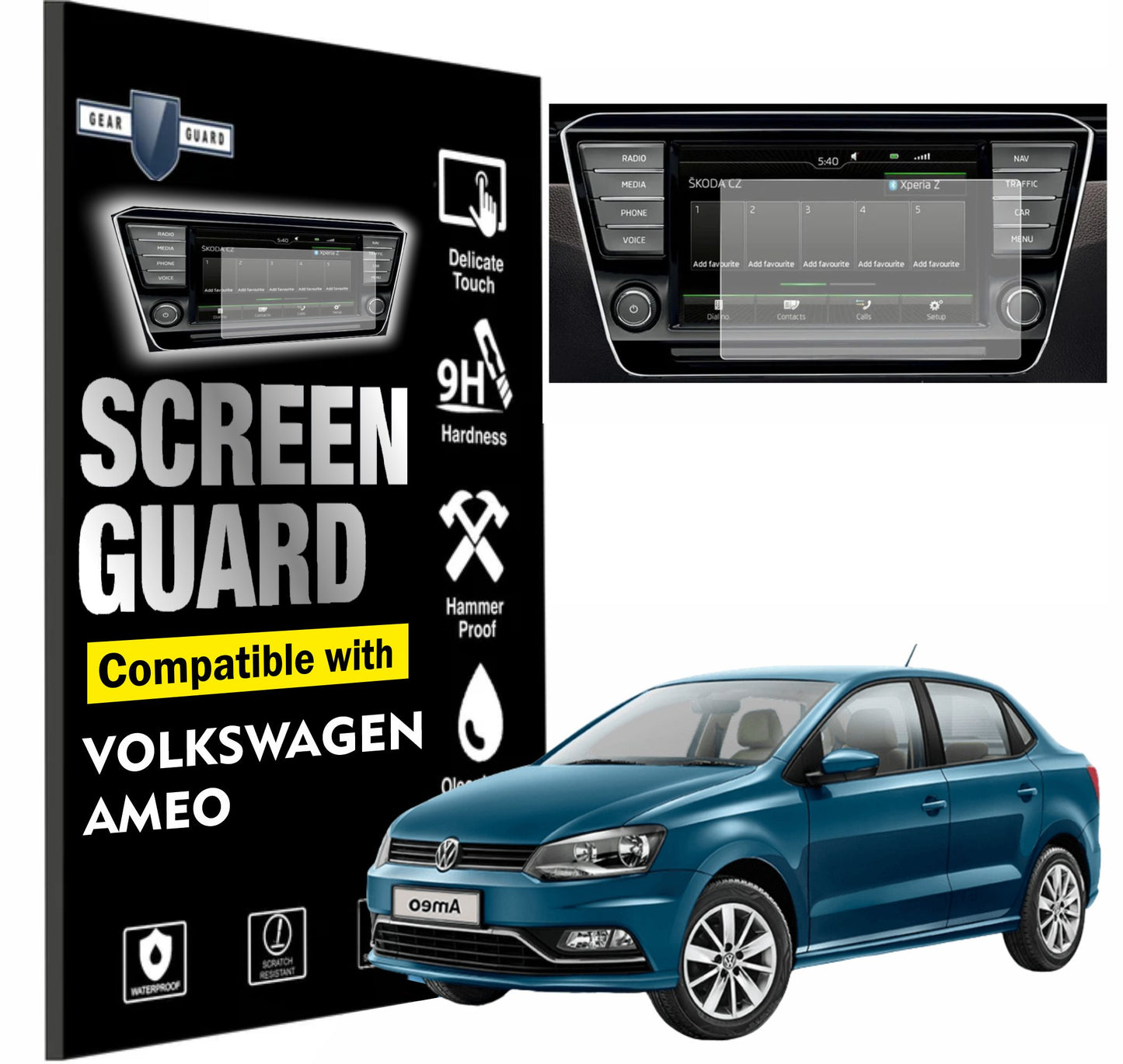 Volkswagen Ameo Accessories Touch Screen Guard