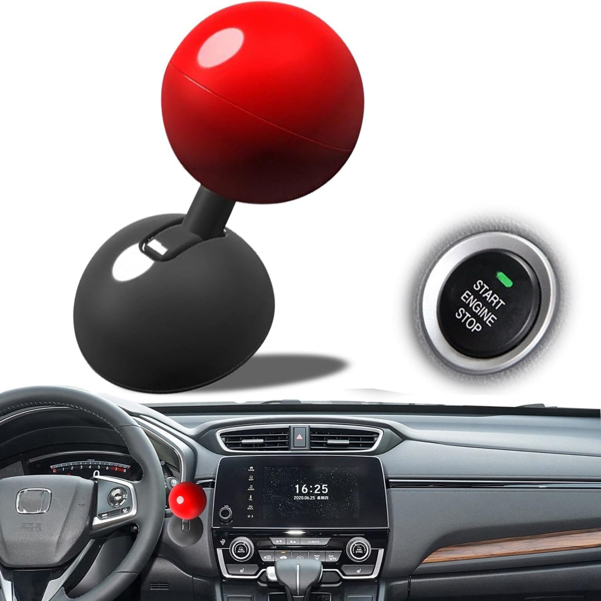 Car Engine Start Stop Joy Stick Button Lever lattu handle car safe protect button Protection
