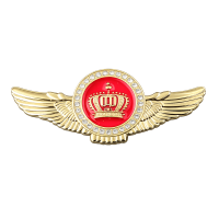 Crown 3D Metal Sticker