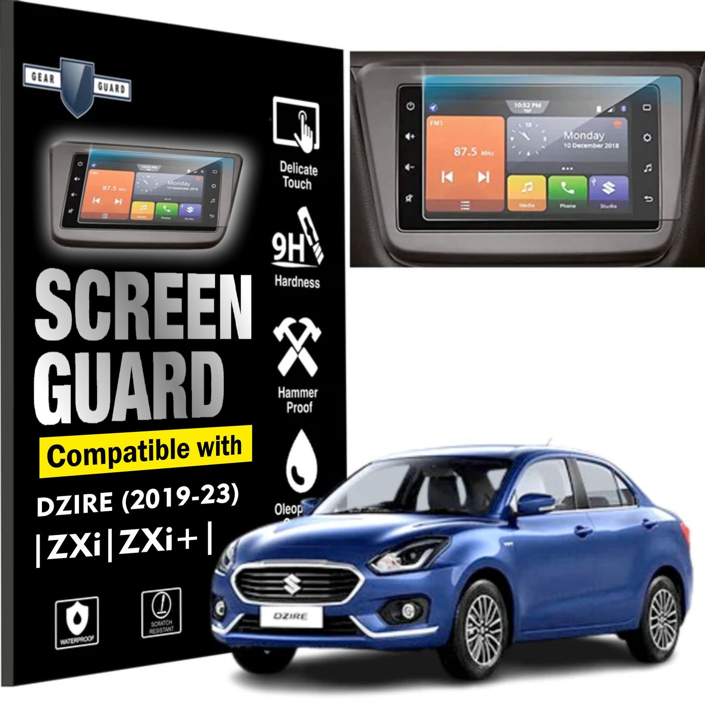 Maruti Suzuki Dzire Accessories Touch Screen Guard - ( 2020-2021 )