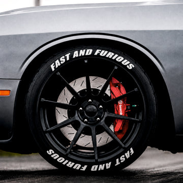 Permanent Tyre Sticker For All Cars & SUV - FAST AND FURIOUS