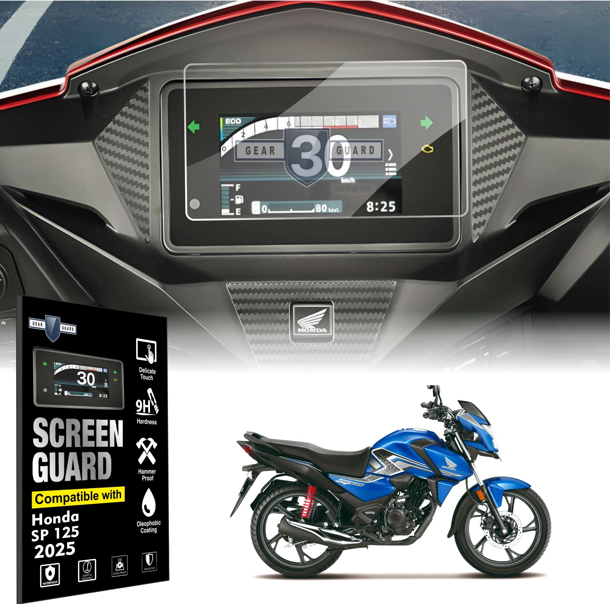 HONDA SP 125 New Speedometer Screen Protector