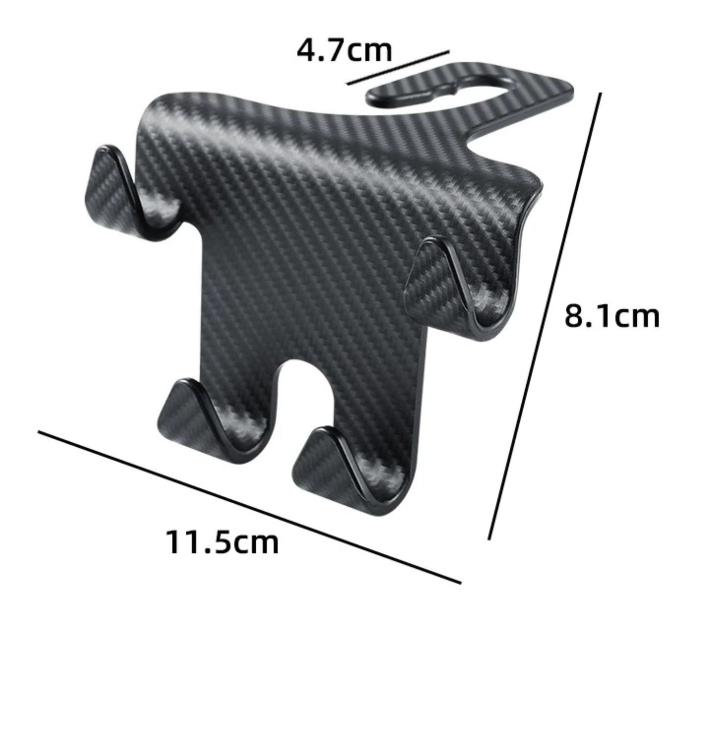 Car Seat Headrest Hook Carbon Fiber Universal Holder