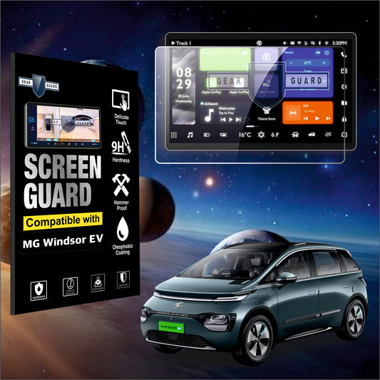 MG Windsor Car Exclusive Essence 15.6inch touch screen infotainment System Protection film protector Guard Tempered glass