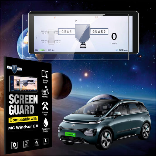 Mg Windsor EV Car Exclusive Essence 8inch MID Instrument Cluster MID Speedometer Touch screen Guard protector Film tempered Glass HD