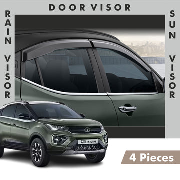 Tata Nexon Door Visor | Rain Visor | Sun Visor [2020-2023]