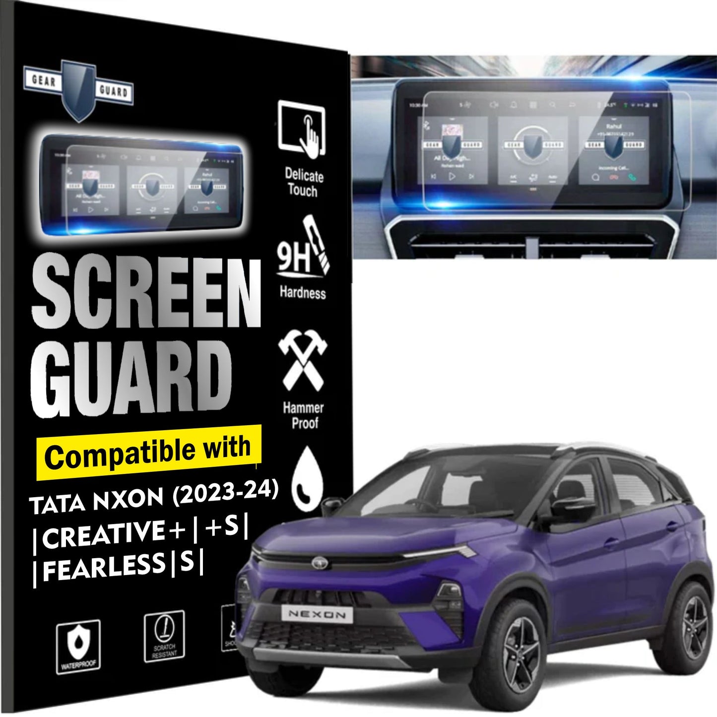 Tata Nexon Facelift Touch Screen Guard [2023-2024]