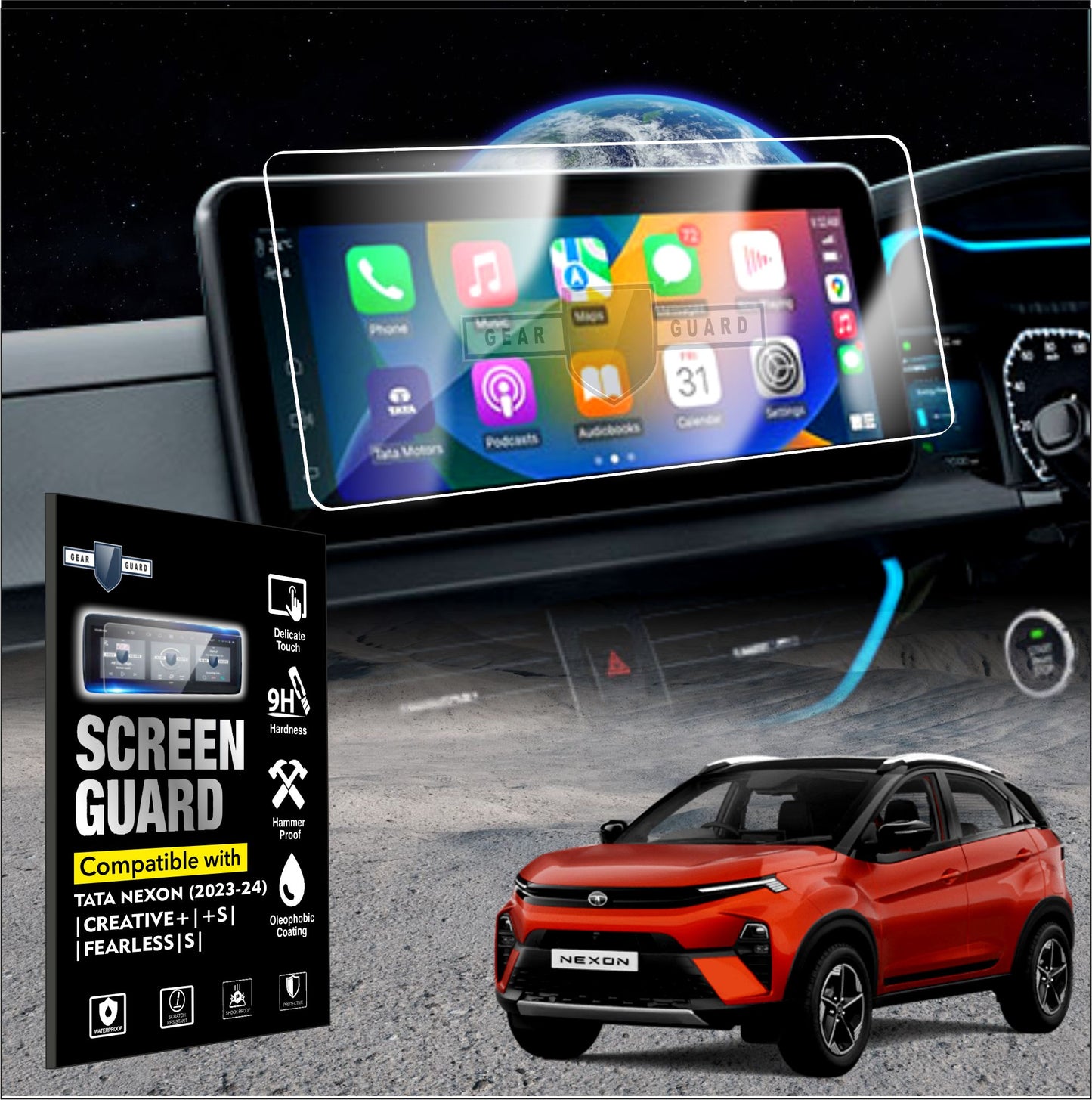 Tata Nexon Facelift Touch Screen Guard [2023-2024]