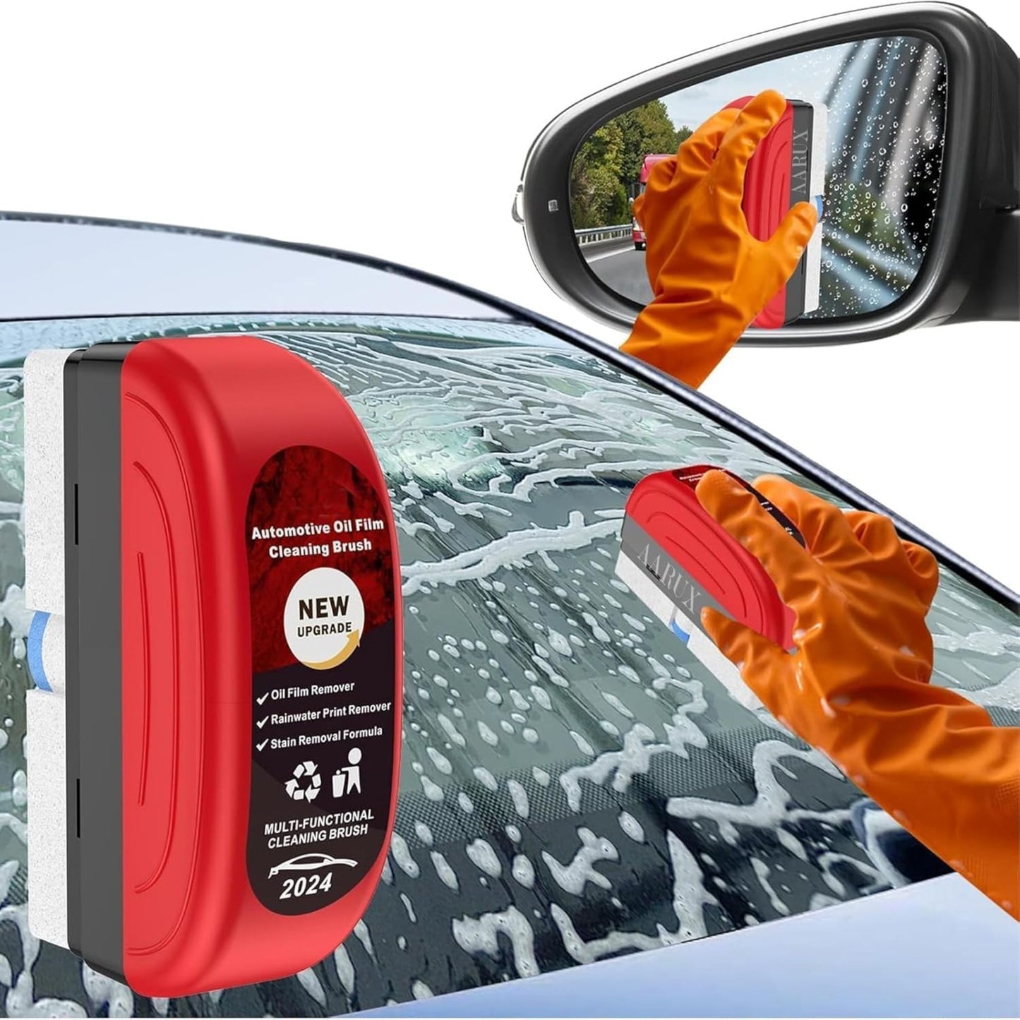 Oil film remover for glass surfaces, effectively cleaning and eliminating grease, smudges, and residue for a crystal-clear finish on car windows and mirrors Oil Film Remover for Glass Cleaning Grease Windshields