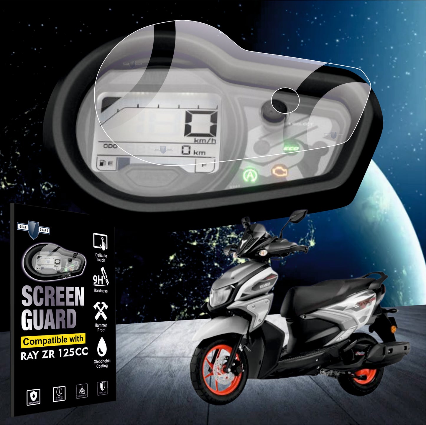 Yamaha Ray ZR 125cc Scooter Accessories Screen Guard