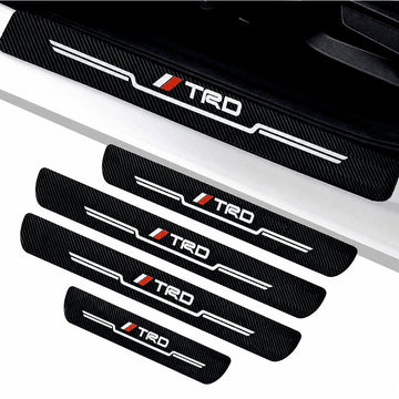 TRD Carbon Fiber Car Door Sill Guard - Set 4