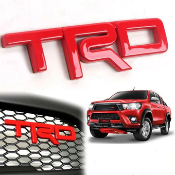 TRD 3D Emblem | 12.5cm x 3.5cm | All Vehicle Exterior Decorative Logo, Self-Adhesive