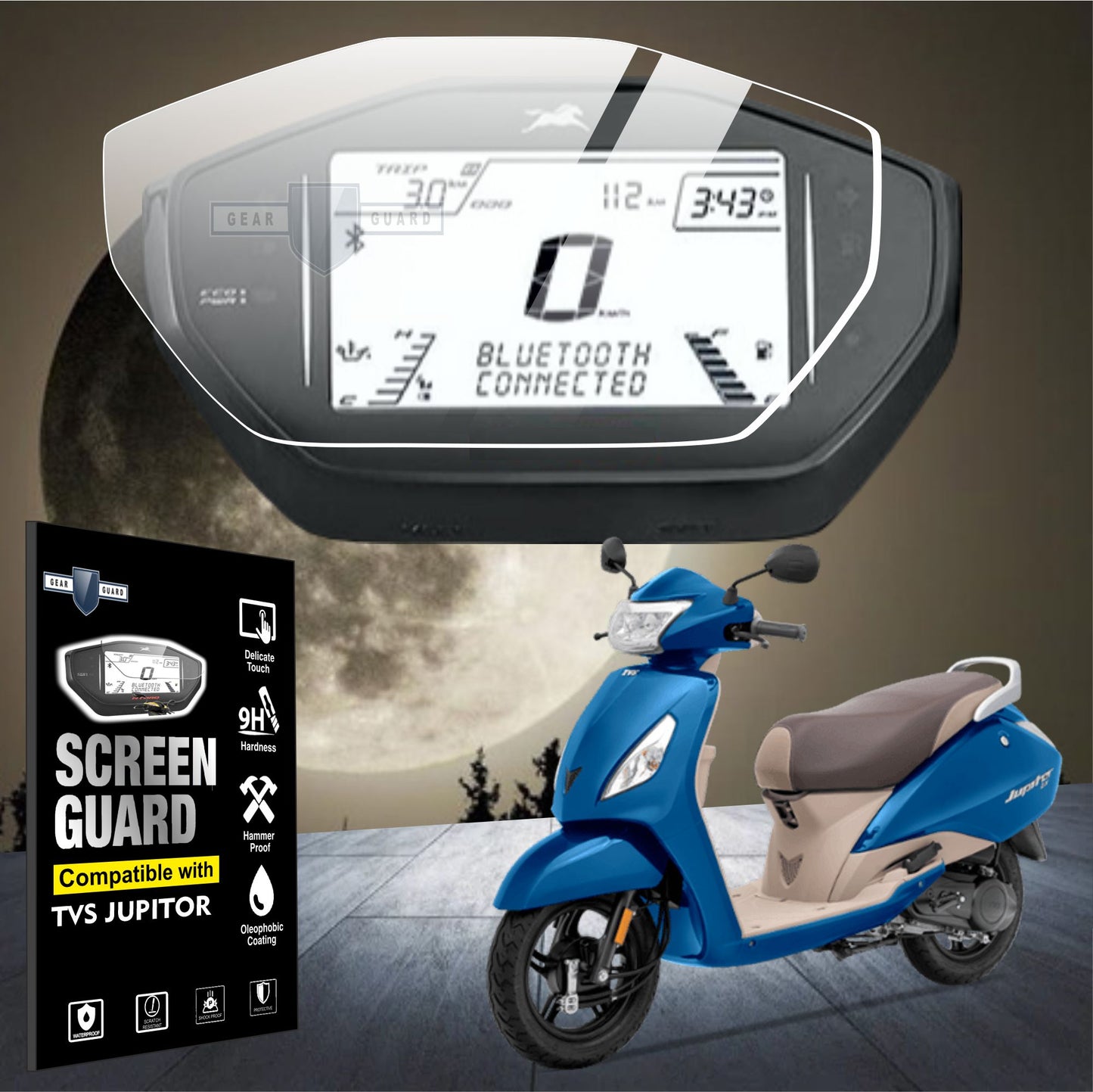 TVS Jupitor Scooter Accessories Touch Screen Guard