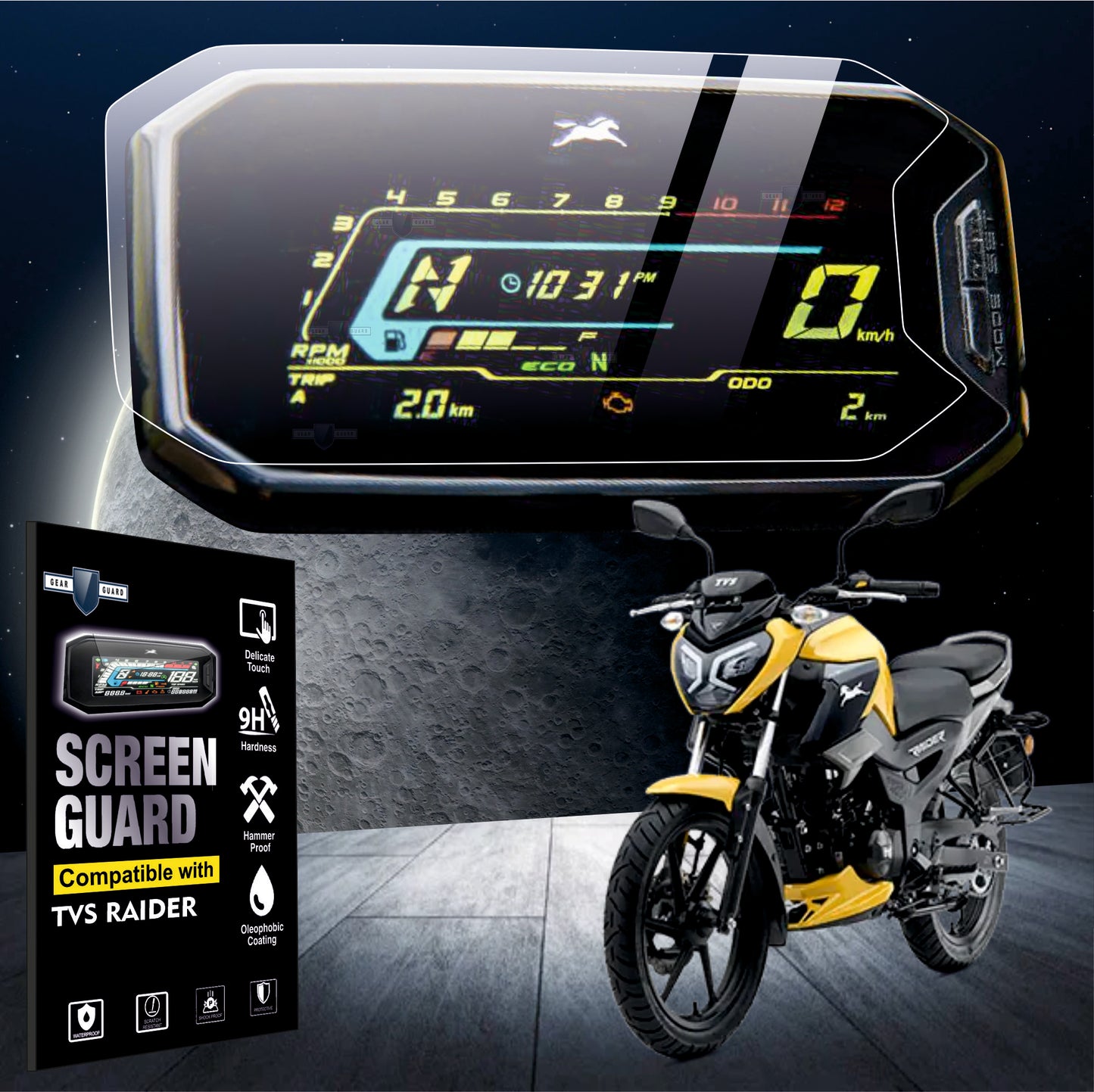 TVS Raider Accessories Speedometer Screen Guard