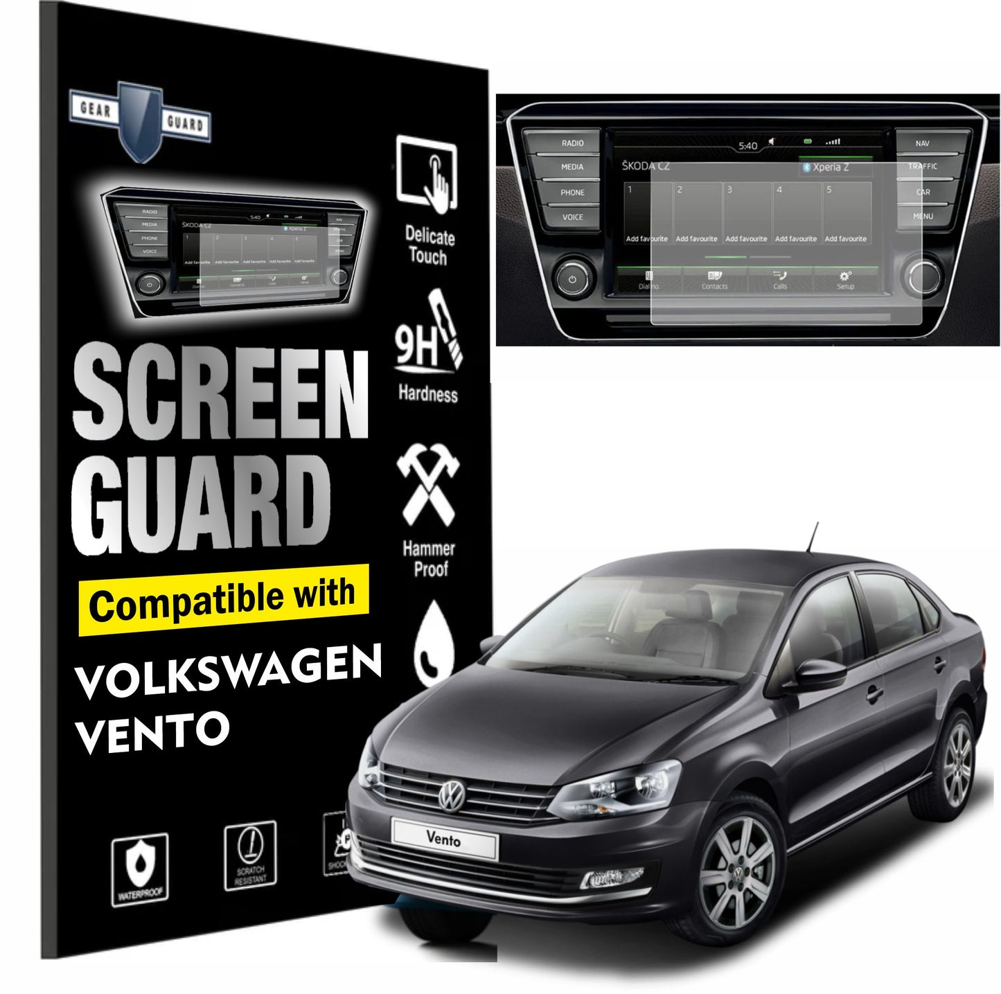 Volkswagen Vento Accessories Touch Screen Guard