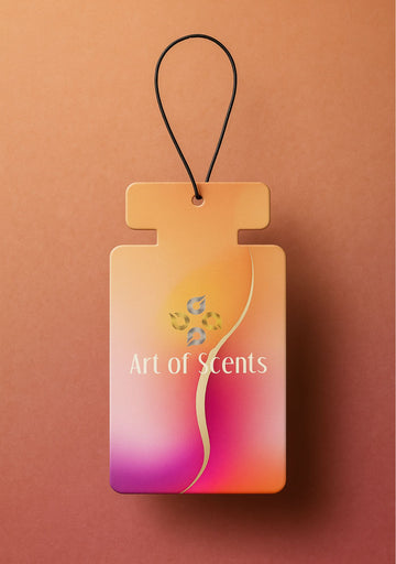 Art of Scents Car Air Freshener – Premium Paper Freshener, Long-Lasting Fragrance, Hanging Card"