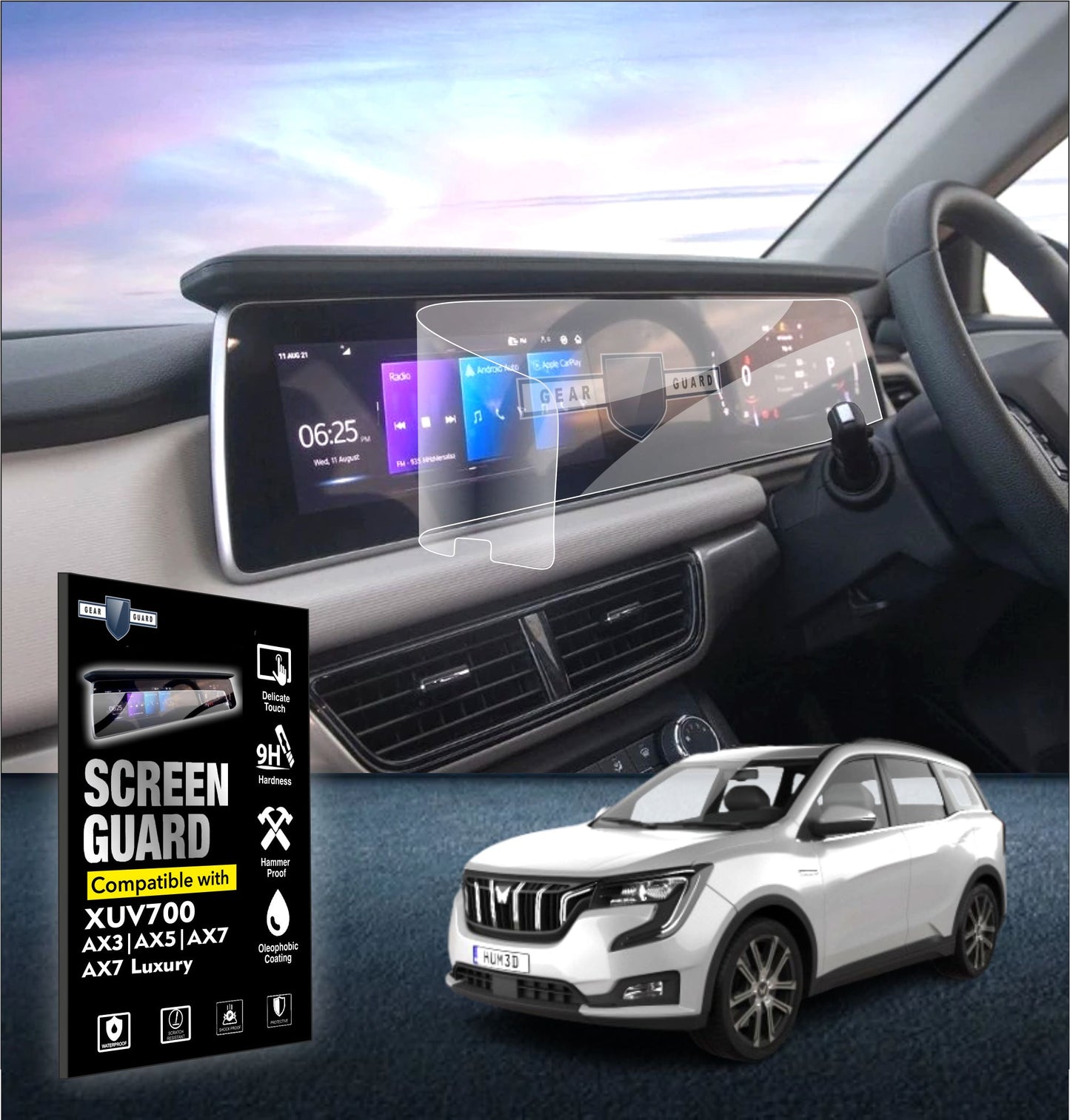 Mahindra XUV 700 Touch Screen Guard [2021-2024]