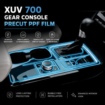 Mahindra XUV 700 EPB Gear Panel Interior Precut PPF Guard