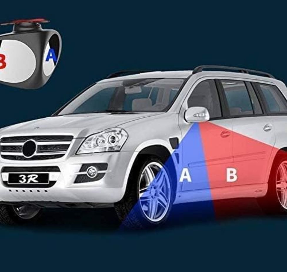 Adjustable 360 Degree Wide Angle Car Rear View Blind Spot Mirror - MIRROR_LR