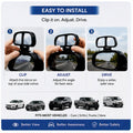 Adjustable Wide Angle Car Rear View Blind Spot Mirror [2Pcs L,R] - MIRROR_LR