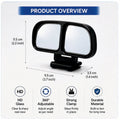 Adjustable Wide Angle Car Rear View Blind Spot Mirror [2Pcs L,R] - MIRROR_LR