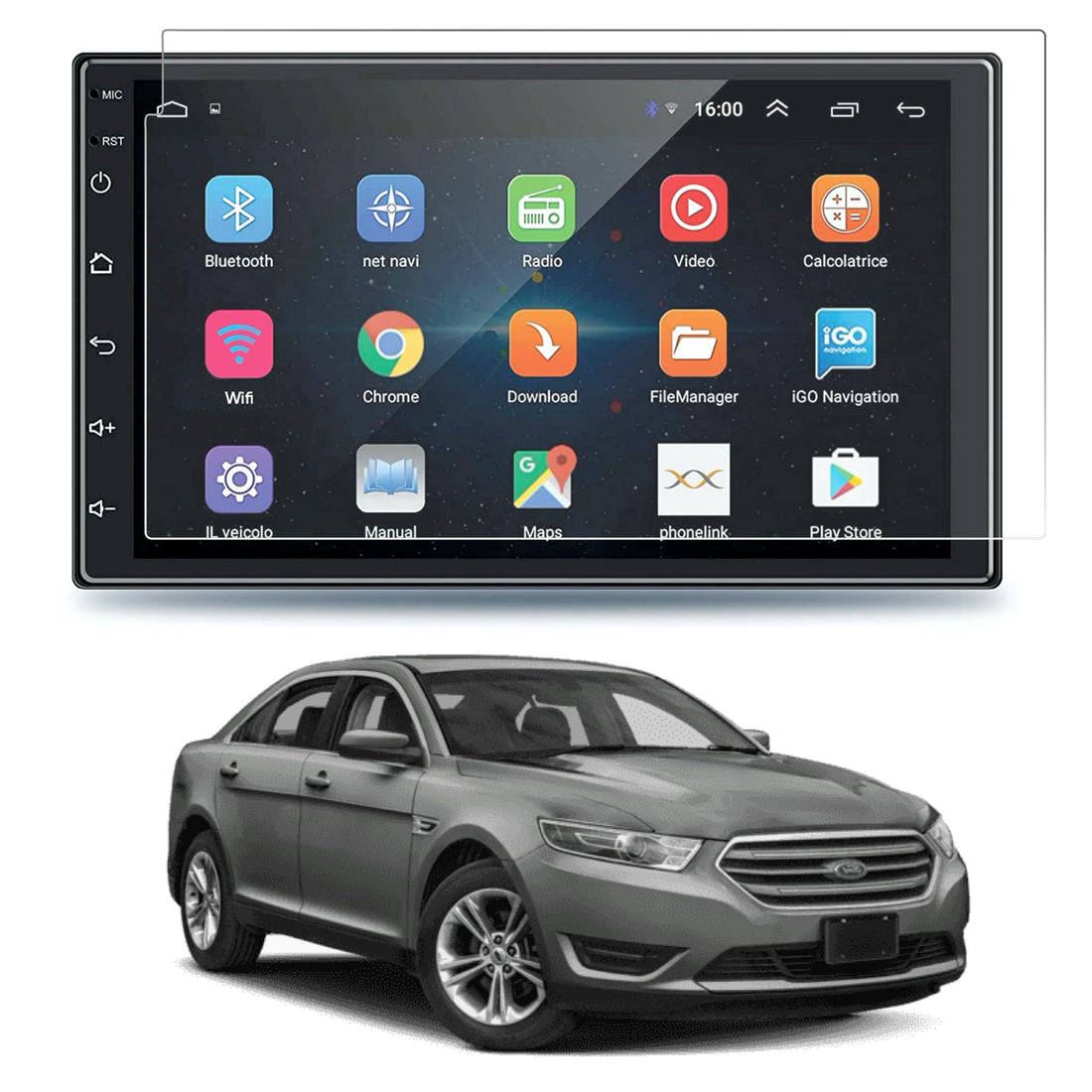 Aftermarket GoMechanic 7inch Full Android System Accessories Touch Screen Guard [2023 - 2026] - S7C_UNI7GO