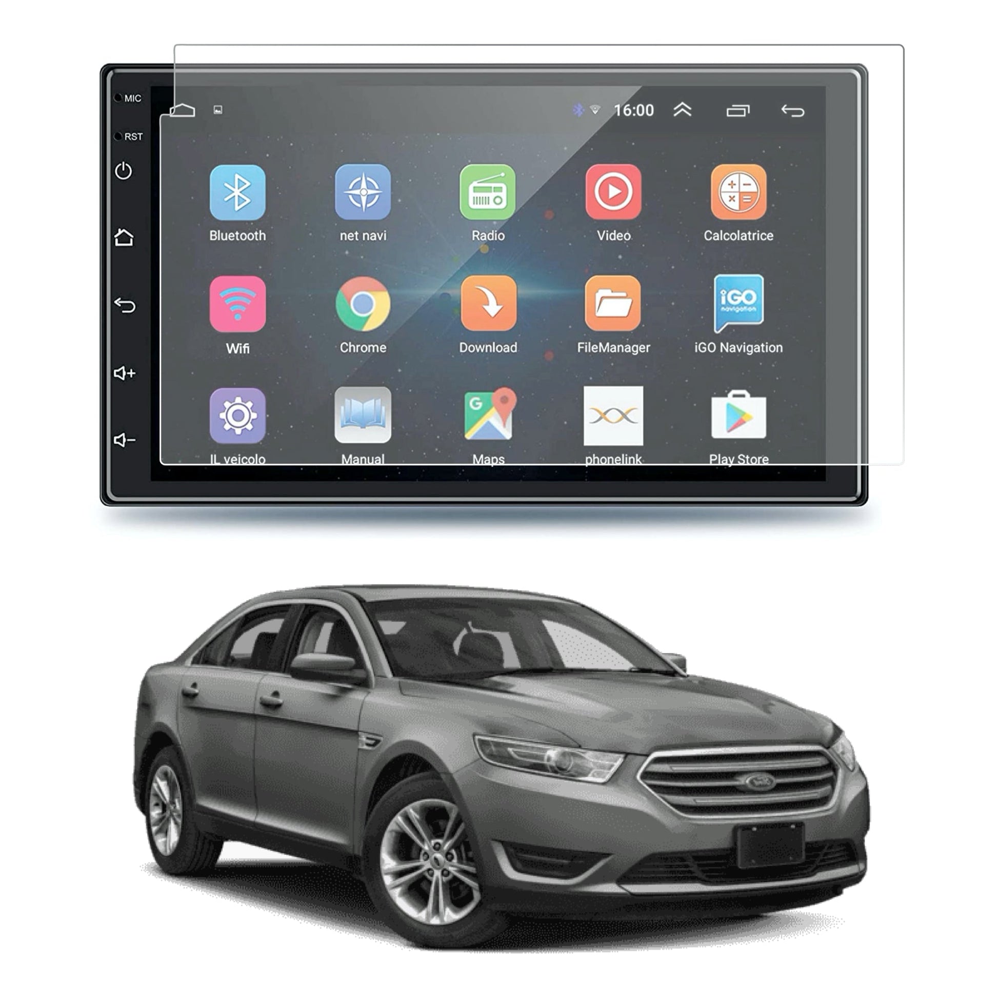 Aftermarket GoMechanic 7inch Full Android System Accessories Touch Screen Guard [2023 - 2026] - S7M_UNI7GO