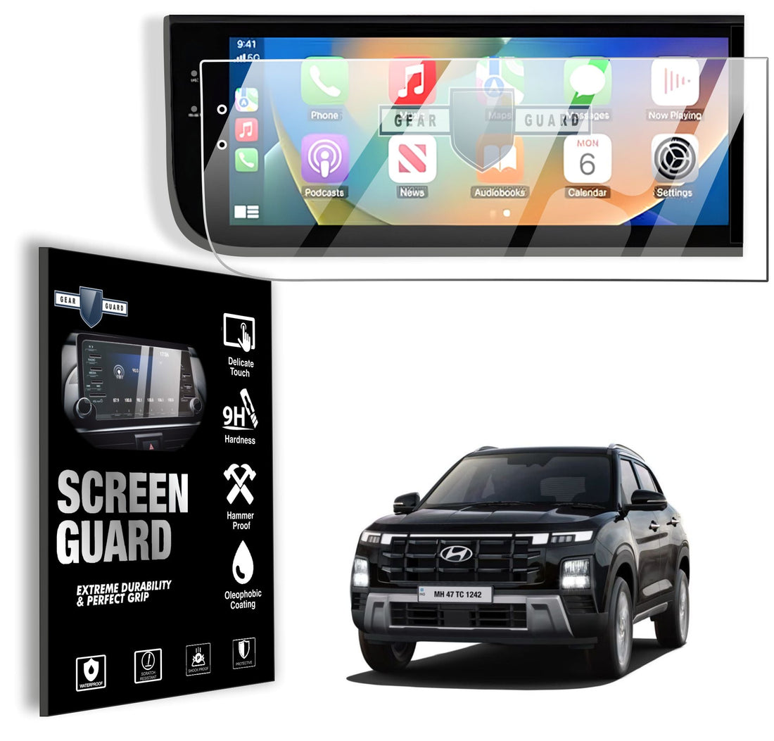 Aftermarket Screen Guard For Hyundai Creta Facelift 12.3 inch Infotainment System [2024 - 2026] - M12-3C_AFTER_MARKET-1