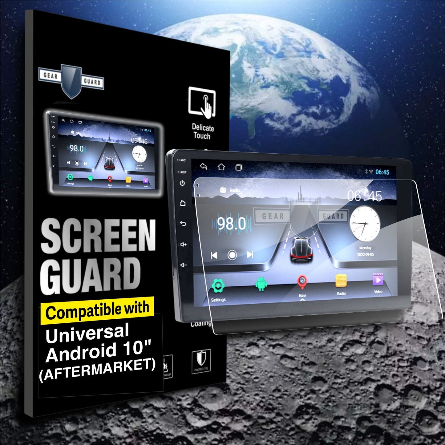 Aftermarket Universal 10 inch Android Stereo Touch Screen Guard [2020 - 2024] - M10M_UNI