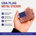 American Flag 3D Metal Sticker Emblem - STICKER_US_FLAG