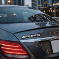 AMG 3D Metal Sticker Silver & Black - 18cm x 2.5cm - STICKER_AMG