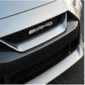 AMG 3D Metal Sticker Silver & Black - 18cm x 2.5cm - STICKER_AMG