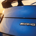AMG 3D Metal Sticker Silver & Black - 18cm x 2.5cm - STICKER_AMG