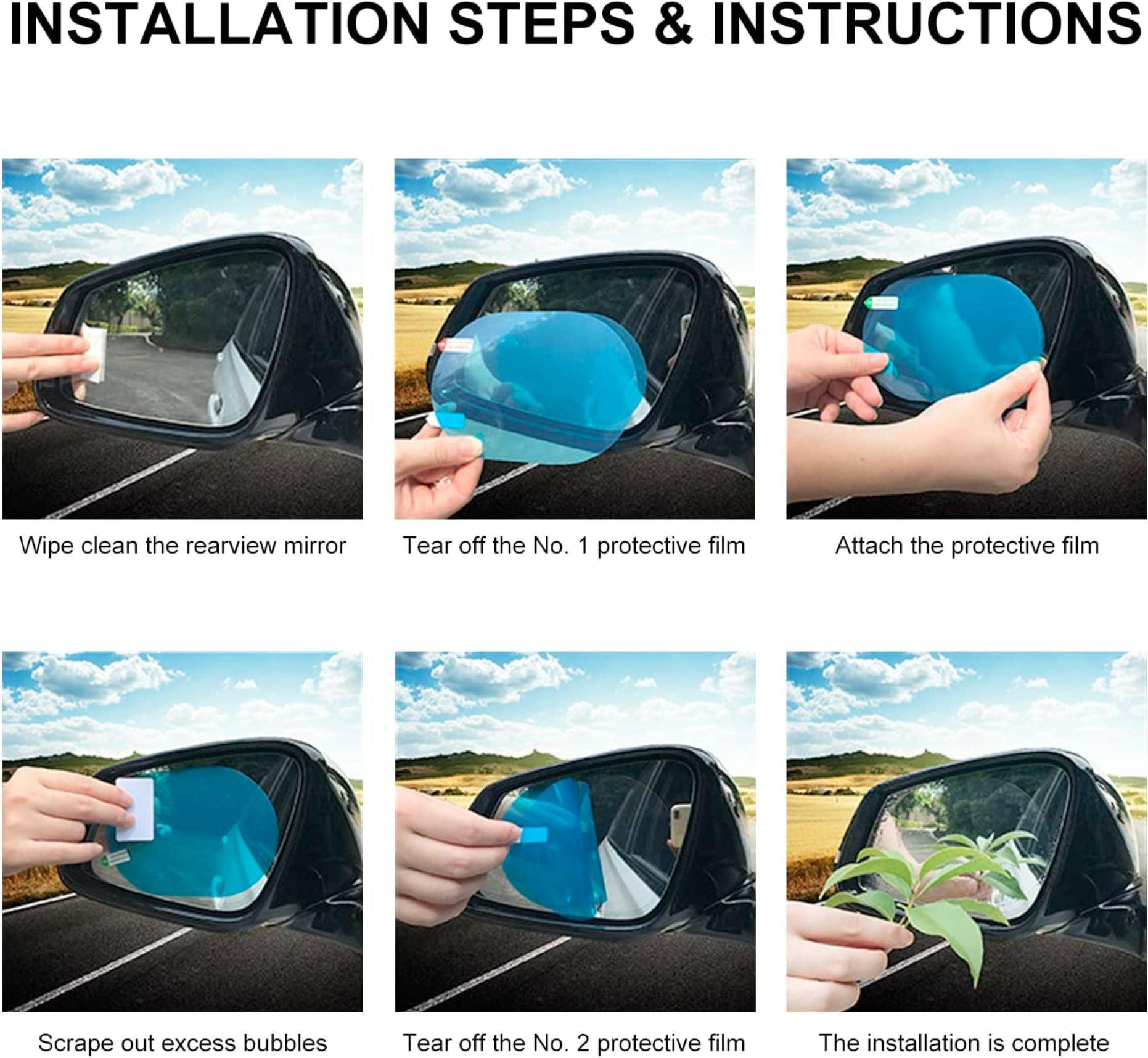 Anti - Fog Film For Car Rear View Mirror ( Anti - water Rainproof film) - VS_2DOOR_2MIRROR