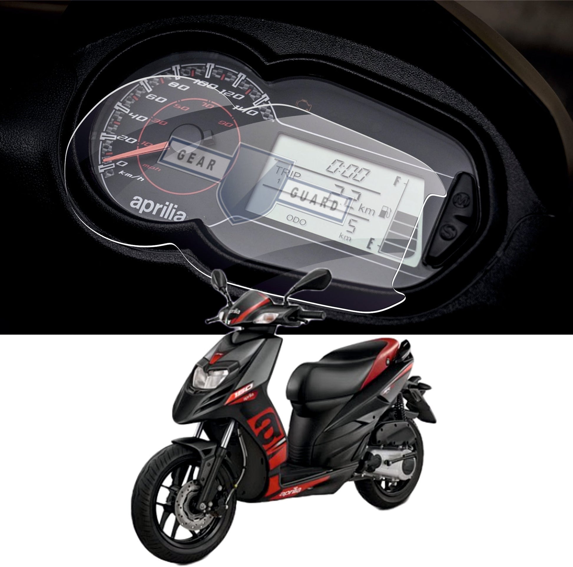 Aprilia SR 150 Plus Scooter Accessories Instrument Cluster Screen Guard - APRILIA_SR_150PLUS-1