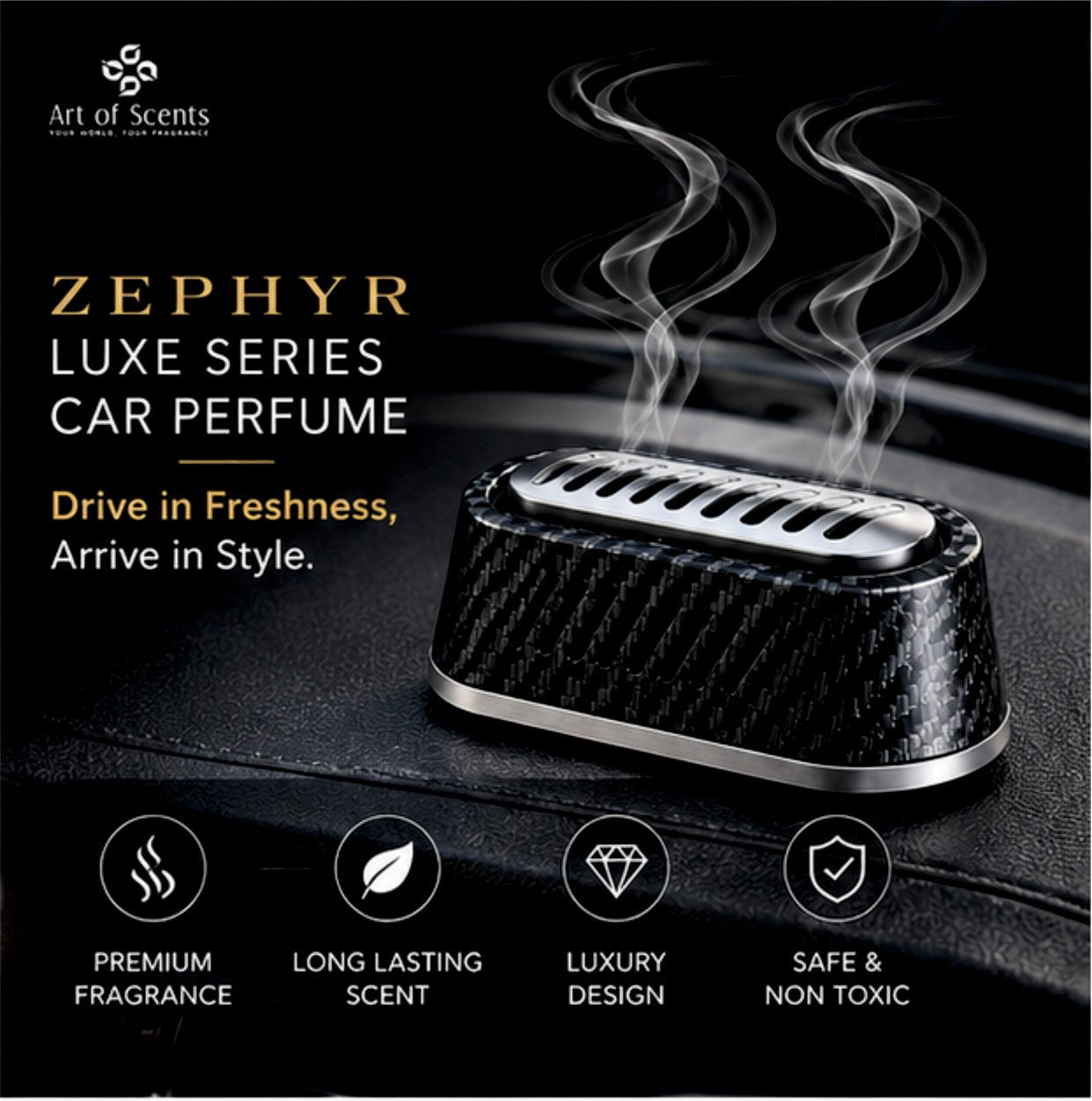 Art of Scent Dashboard Perfume -DASH_ARTOFSCENT_ZEPHYR