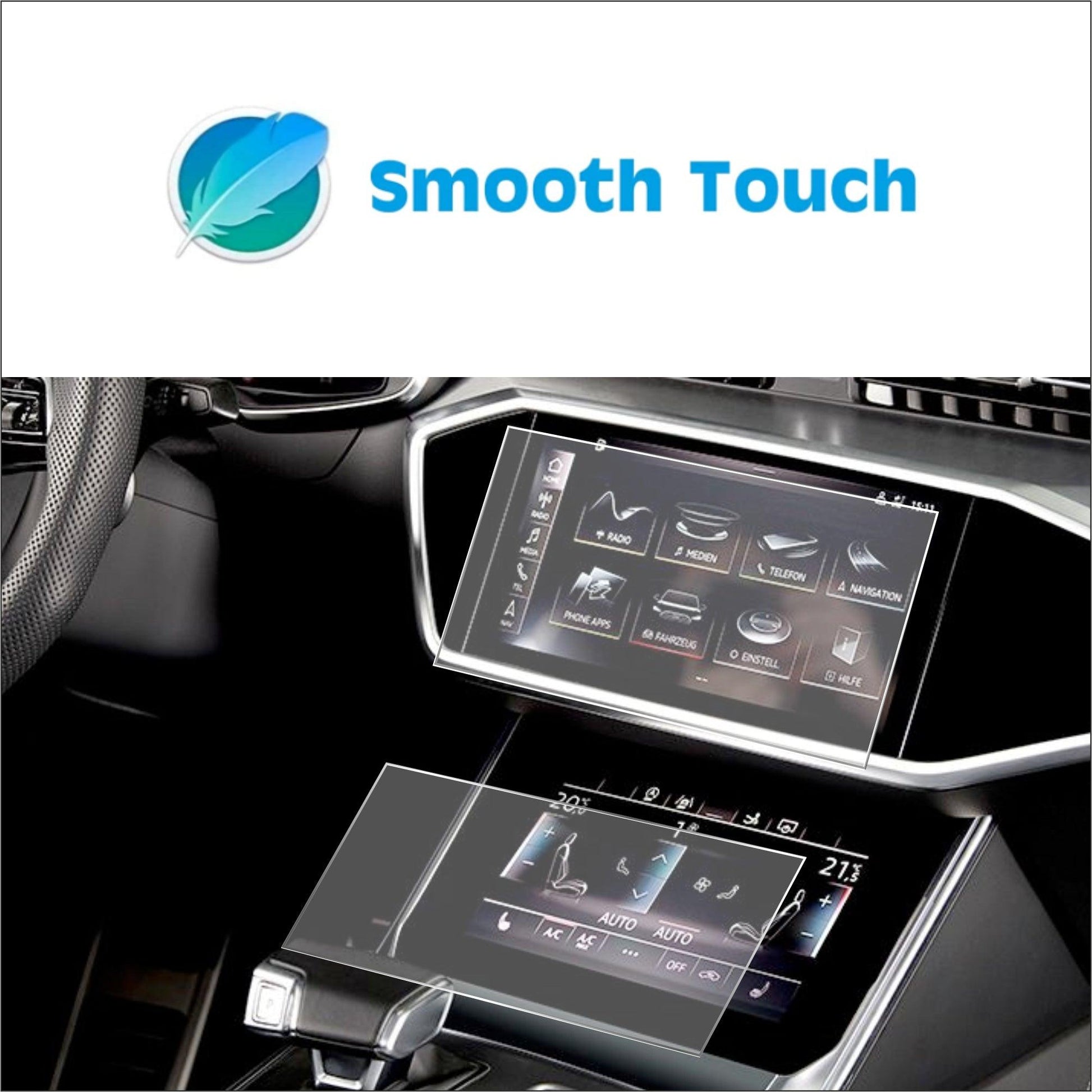 Audi A6 Accessories Touch Screen Guard - AUDI_A6_Q8_MATTE