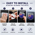 Australia Flag 3D Metal Sticker - STICKER_ASUSTRALIA_FLAG