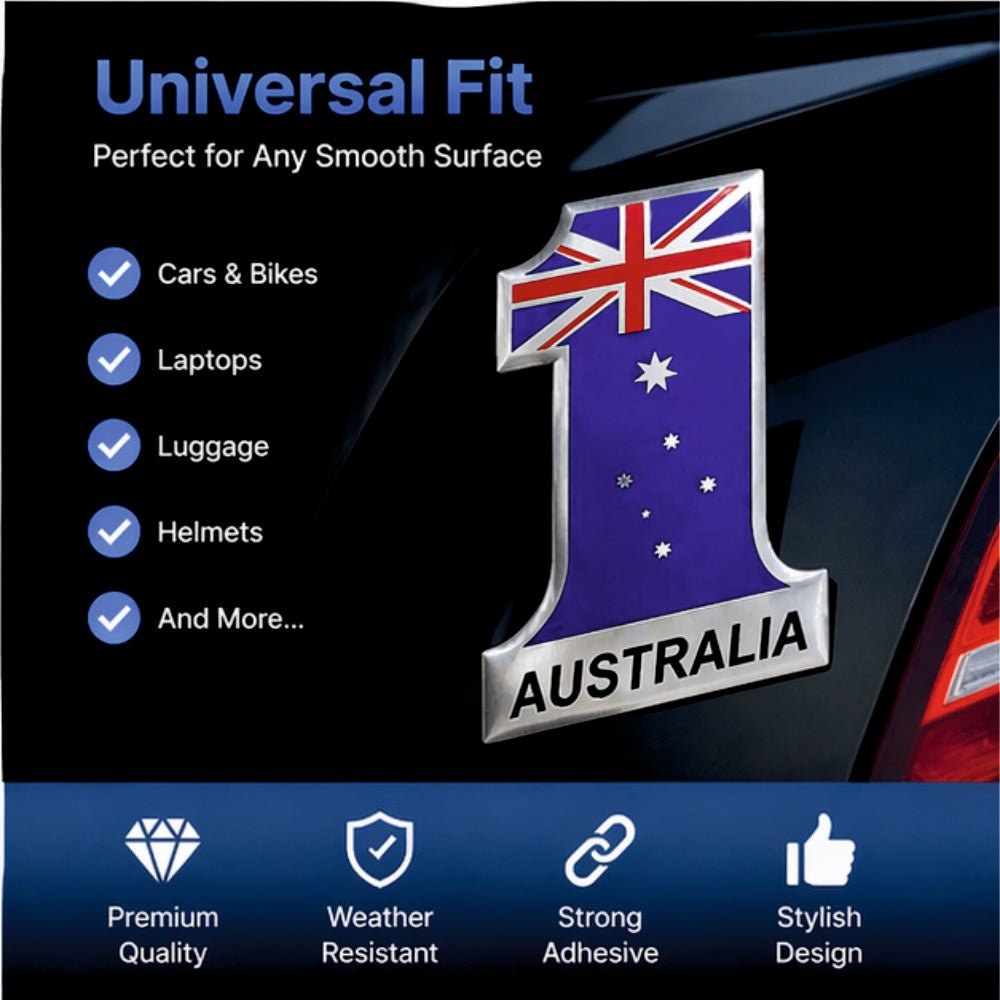 Australia No.1 3D Metal Sticker - STICKER_AUSTRALIA