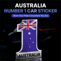 Australia No.1 3D Metal Sticker - STICKER_AUSTRALIA