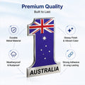 Australia No.1 3D Metal Sticker - STICKER_AUSTRALIA